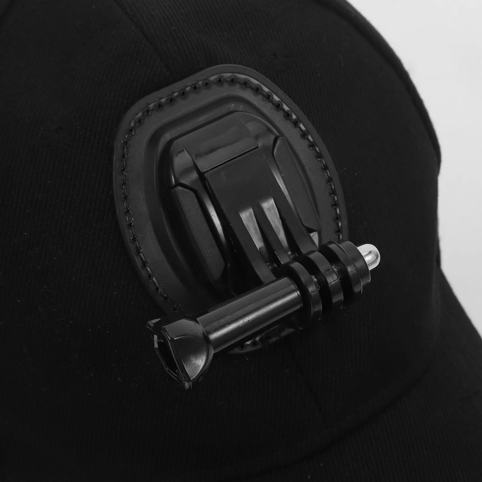 야구 모자 카메라 마운트 퀵 릴리스 버클 블랙 조절 가능 코튼 스포츠 카메라 캡 핸즈프리 촬영 야외 러닝