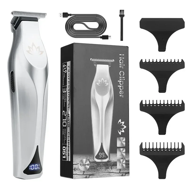 Hair clipper electric shaver hair trimmer beard trimmer men hair clipper cordless rechargeable T-blade shavers for men with LED detailer trimmer clippers haircuts