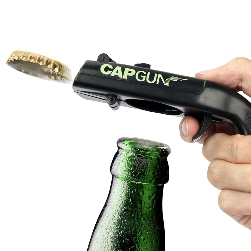 Creative Portable Beer Opener Cap Gun Bottle Opener Beer Bottles Open
