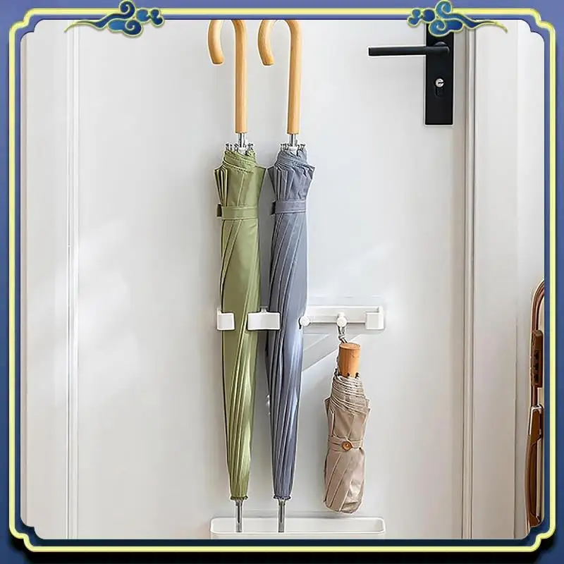 Wall Mounted Umbrella Holder Rack Umbrella Frame Wall-Mounted Storage Rack, Space Saving Organizer