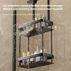 Bathroom Storage Rack Over The Door Shower Caddy Bathroom Hanging Shelf Double Layer Shower Shelf Bathroom Caddy Organizer 2