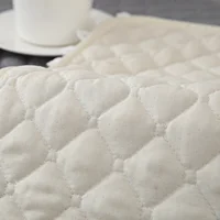 1pc Rhomb Quilted Non-Slip Sofa Cushion Cover, Slipcovers Protect your Living Room Couch Soft and Durable 2