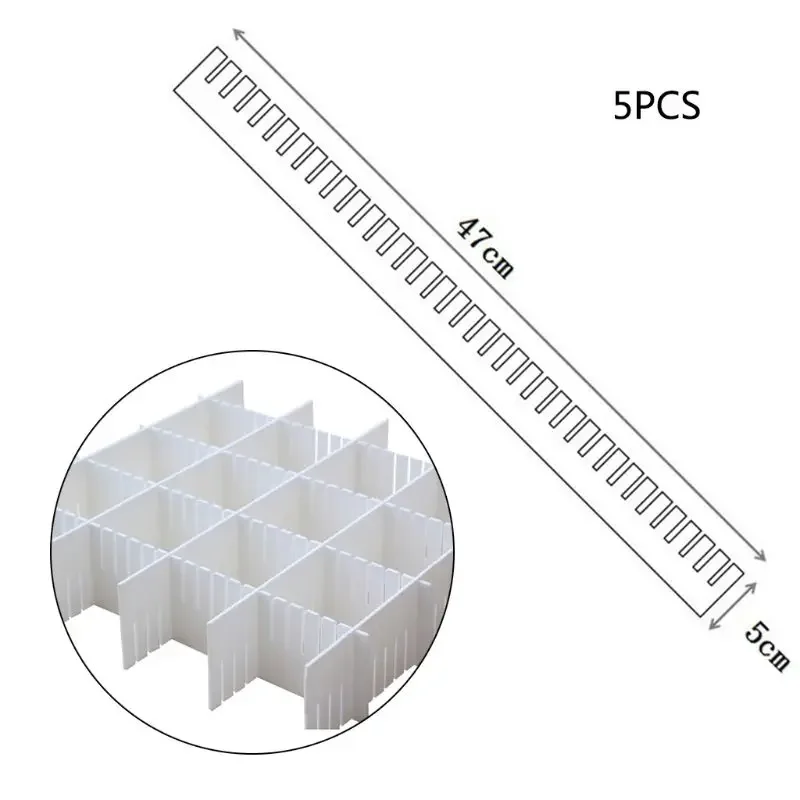 Drawer Dividers Drawer Divider Organizers DIY Plastic Grid Adjustable Plastic Divider Household Storage Makeup 5 PCS drawer organizers,storage divider