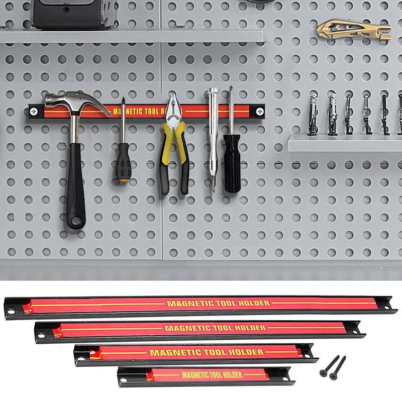 Tool organizer wrench holder Strong Magnetic Tool Holder Heavy-duty Magnet Tool Bar Wall Mount Storage Bar Strip Rack Garage Organizer for Metal Wrench