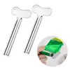 2Pcs Metal Toothpaste Squeezer Holder Lazy Labor-saving Reusable Stainless Steel Tube Creams Paint Squeezer Bathroom 1