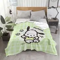 Kawaii vert Pochacco couvertures poilues pour lit couverture 150 cm X 200 cm intérieur de la maison literie de luxe moelleux Plaid canapé jeter genou sieste 5