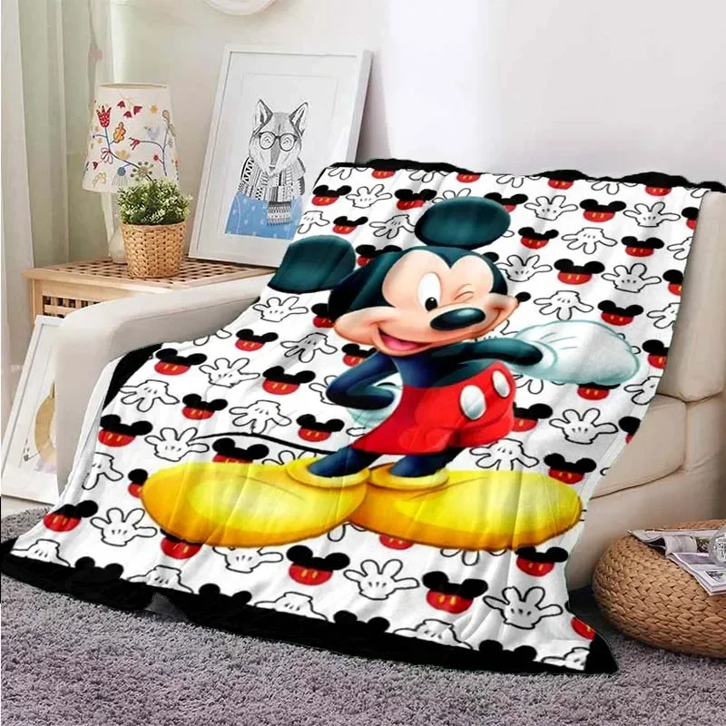 thumbnail image 1 of Manta ligera con estampado de Mickey Minnie de Disney para sala de estar, dormitorio, habitación de los niños, manta cálida, regalo de Navidad, 1 of 5
