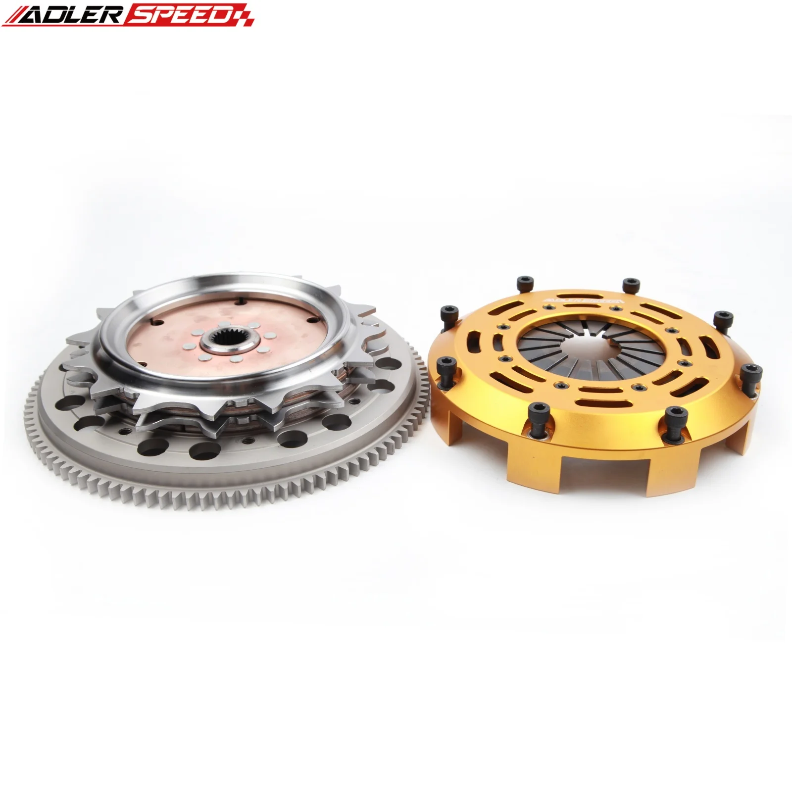 ADLERSPEED 7.25(185mm) 레이싱 클러치 트윈 디스크 키트 & 플라이휠 (토요타 매트릭스 XR-S 바이브 GT 1.8L 2ZZGE 6단 변속기용)