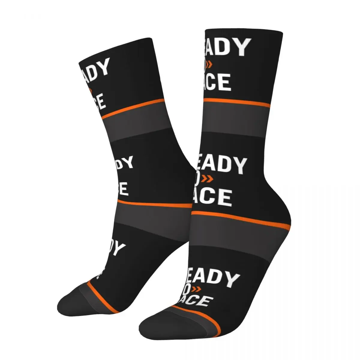 

Hip Hop Men Socks Ready To Race Motorcycle Racing Merch Comfortable Motocross Enduro Sport Socks All Seasons Wonderful Gifts