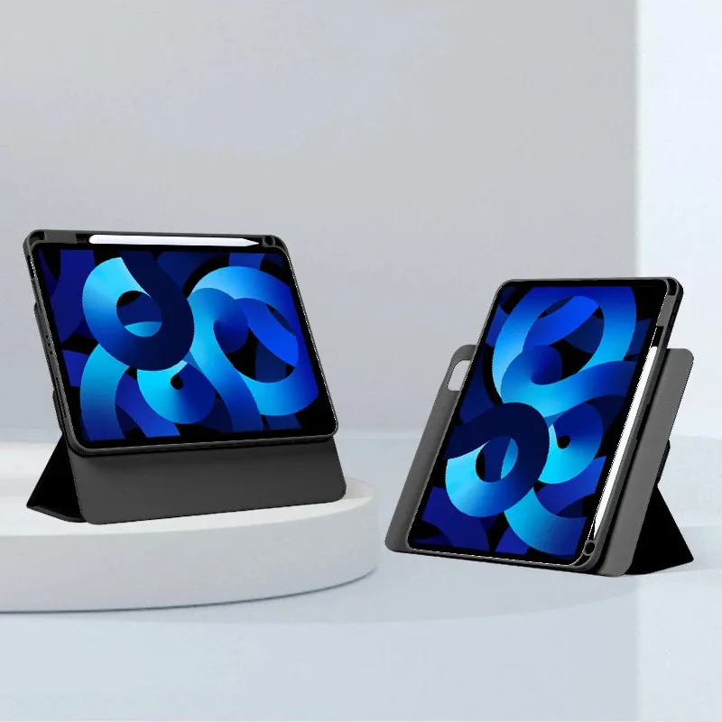 Enhanced 360° Rotating Magnetic Detachable Tablet Case with PU Cover