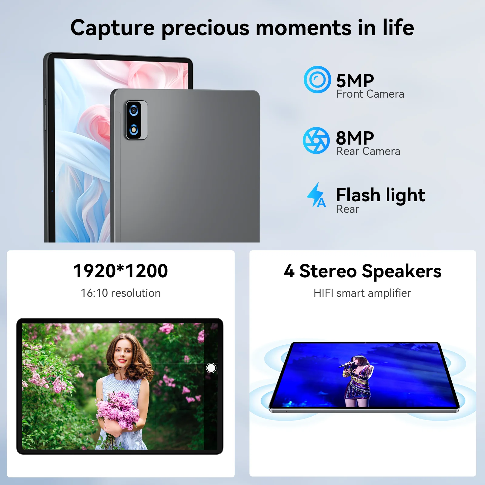 Adreamer 10.1인치 태블릿 1920X1200 4GB RAM 64GB ROM 고속 충전 6000mAh 4G LTE 금속 케이스 옥타 코어 태블릿