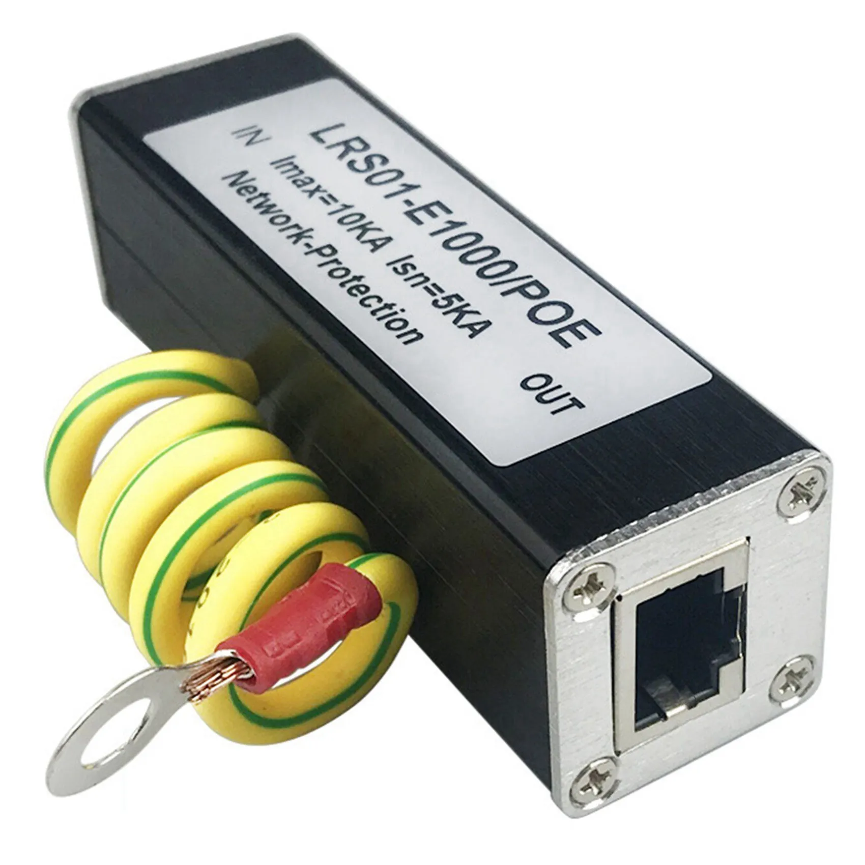 8X 100/1000M POE IP 카메라 네트워크 POE 스위치 RJ45 및 POE 서지 보호 장치 방전기 SPD 1000M