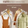 Clothes Rack Heavy Duty Loads 650LBS, Clothing Racks for Hanging Clothes, Rolling Clothing Rack With Shelves 5
