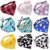 Fashion Dog Triangle Bandanas Animal Pattern Pet Triangle Scarf Adjustable Soft Bibs For Small Medium Large Dog Pet Accessories 1