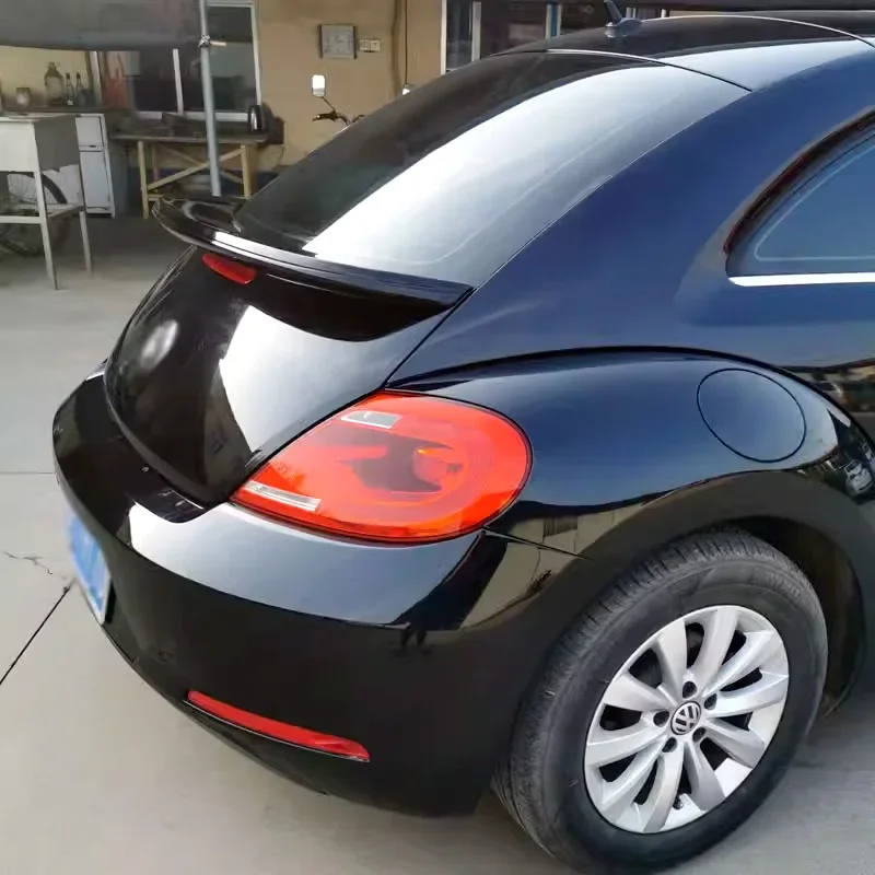 VW ビートル用スポイラー白光沢のある黒テールフィン 2013 から