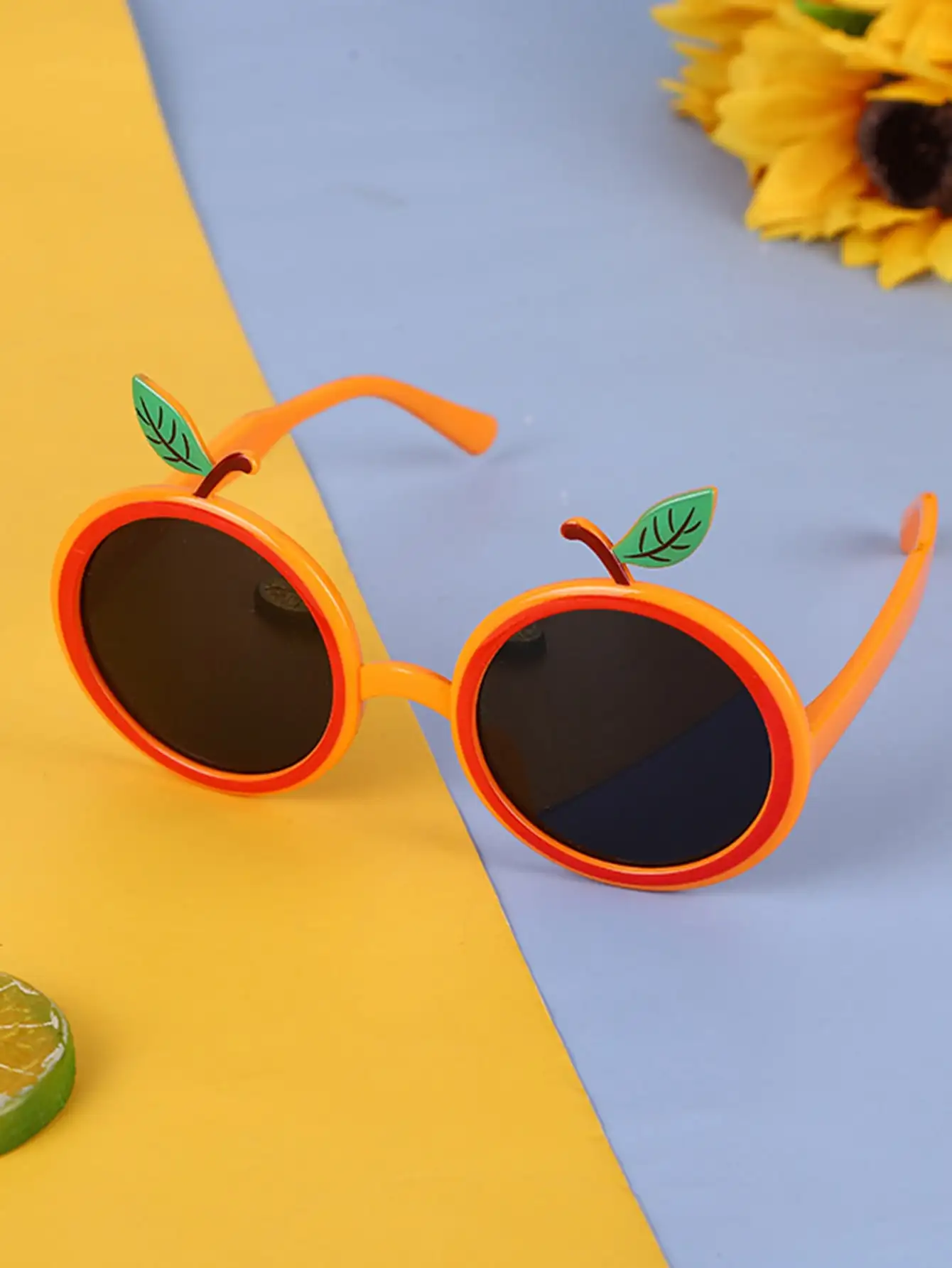 1pc Orange Design Party Gläser, Cartoon Kunststoff Obst Design Party Prop Gläser Für Party – Detail 4