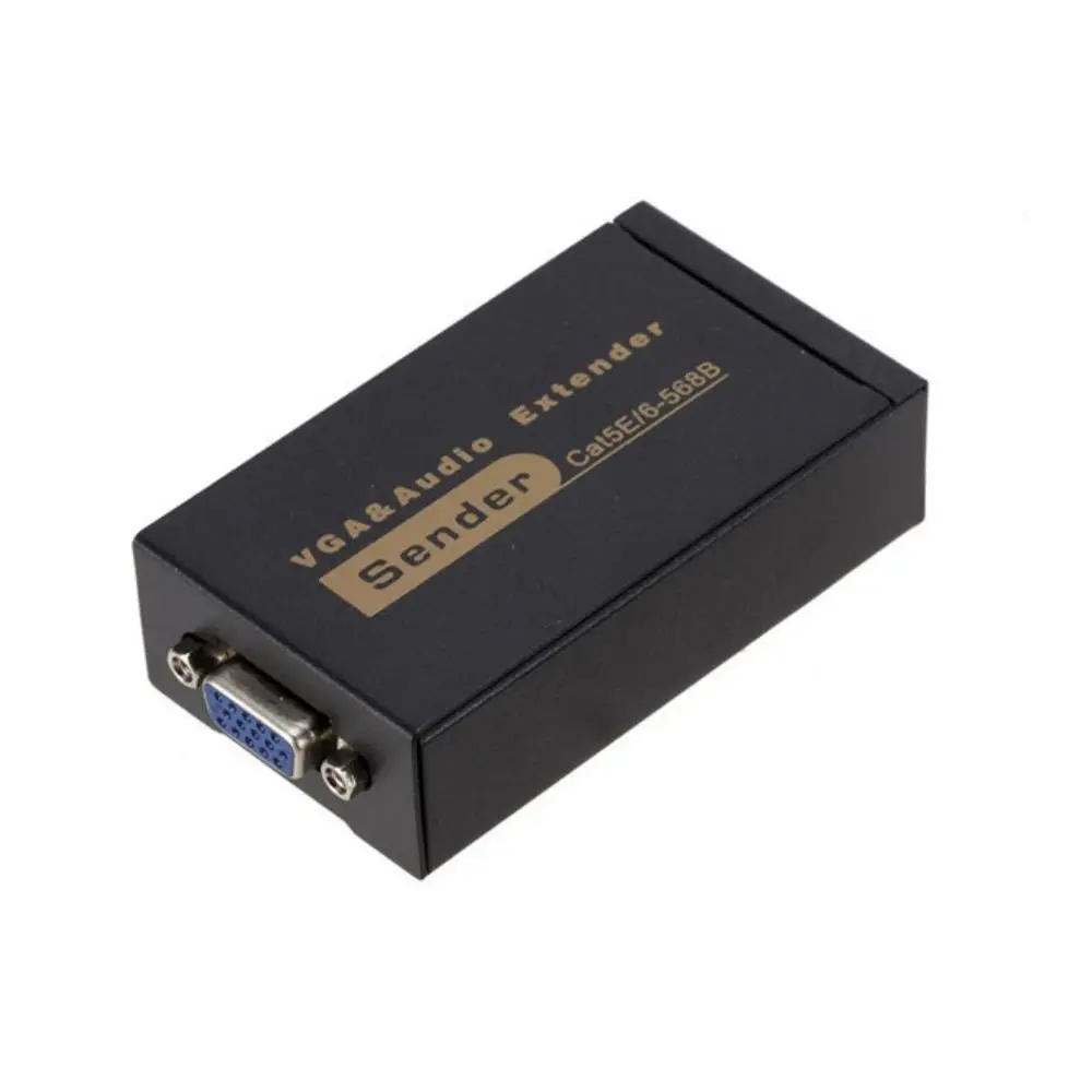VGA To RJ45 VGA 100M Video Audio Extender Signal Amplifier Cat5/6 To RJ45 Extender 100M Ethernet Transmission