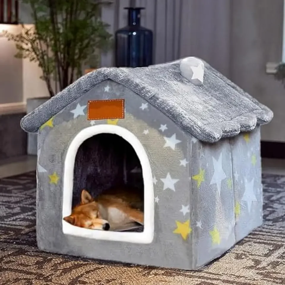 Customizable Foldable Memory Sponge Pet Bed House