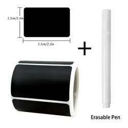 Versatile Waterproof Chalkboard Label Set with Erasable Pen - 120 Removable Stickers in Assorted Styles for Home & Kitchen Organization (Syf-66)