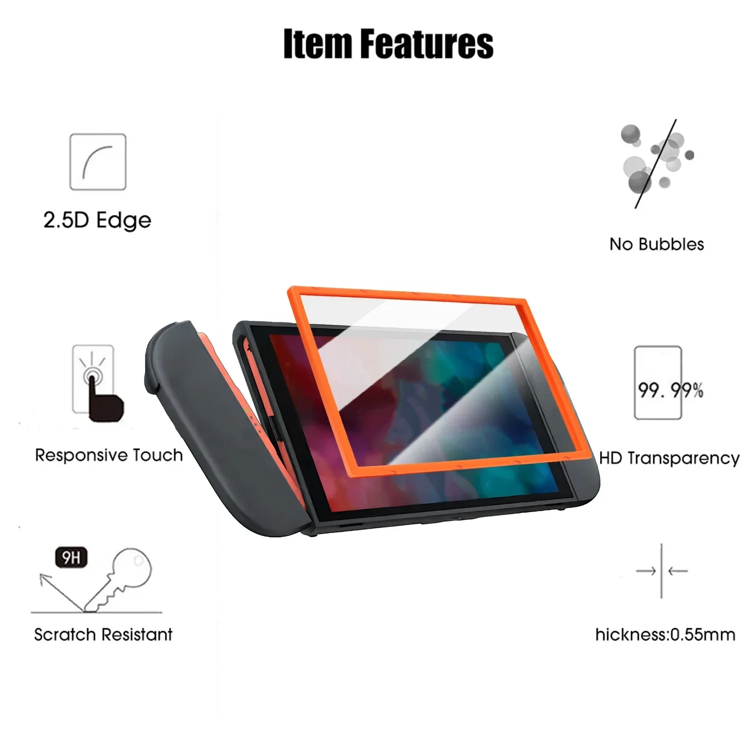 Tempered Glass Screen Protector with Easy Installation Tool - Anti-Scratch Cover