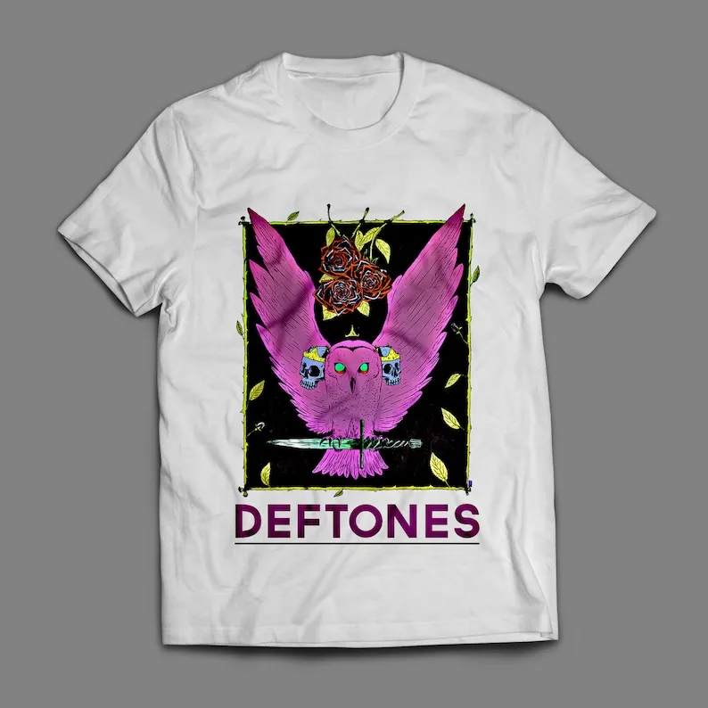 Deftones Diamond Eyes Album Maglietta In Cotone Pesante Maniche Lunghe O Corte