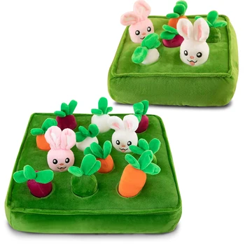 Interactive Dog Toys Vegetable Carrot Plush Toy For Dogs Cats Snuffle Mat Durable Chew Teething And Training Toy Pet Supplies 6