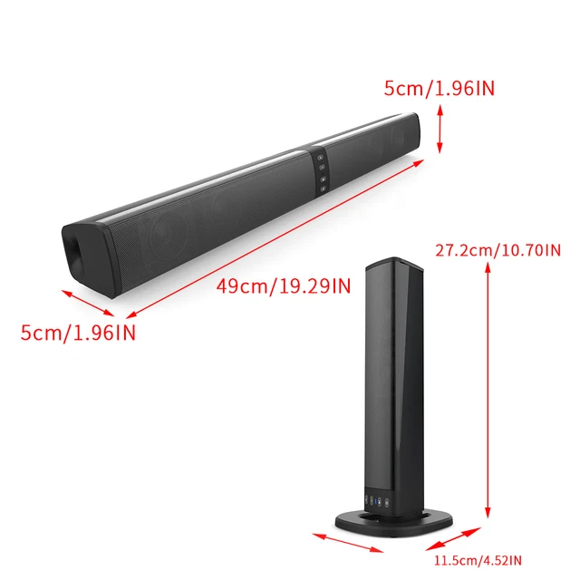 Powerful Soundbar Speaker | Wireless Home Theater Subwoofer for TV & PC 2