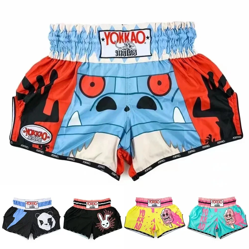 

Boksbroek Heren En Dames beprte Mma шорты для профессионального обучения тайского фитнеса