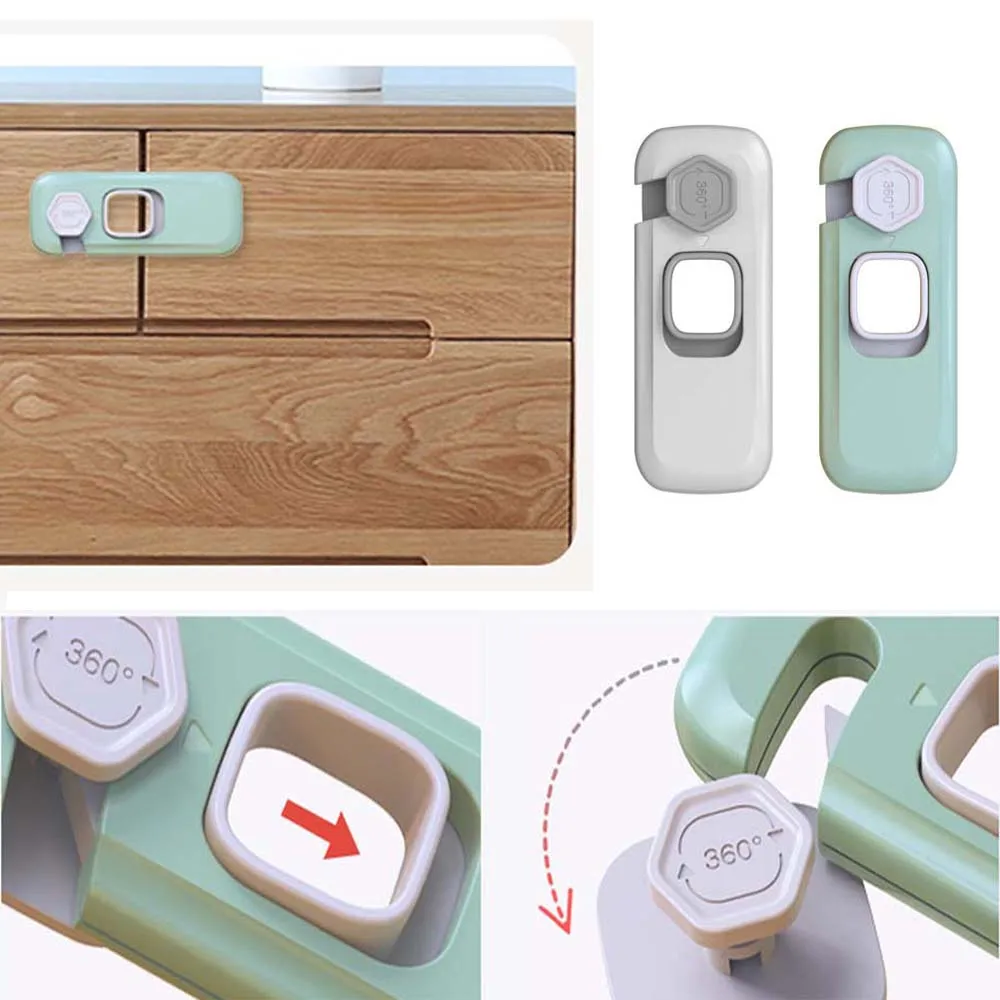 ABS Child Safety Lock for Cabinet Doors Refrigerator