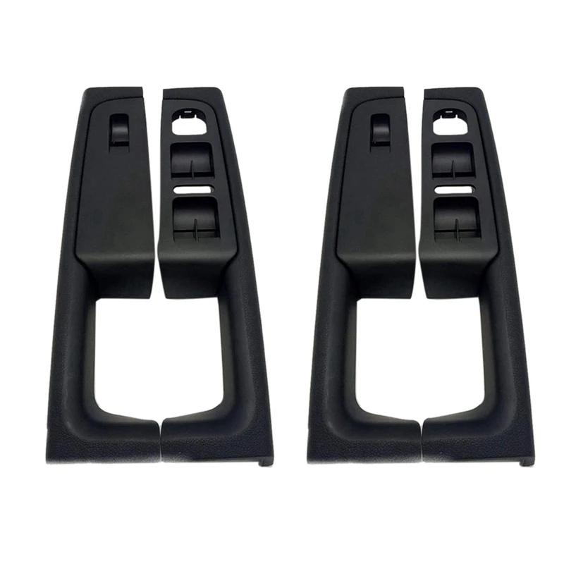 

2X For Skoda Superb Door Handle Front Left And Right Door Armrest Box Inner Handle Frame, The Lifter Switch Box Black