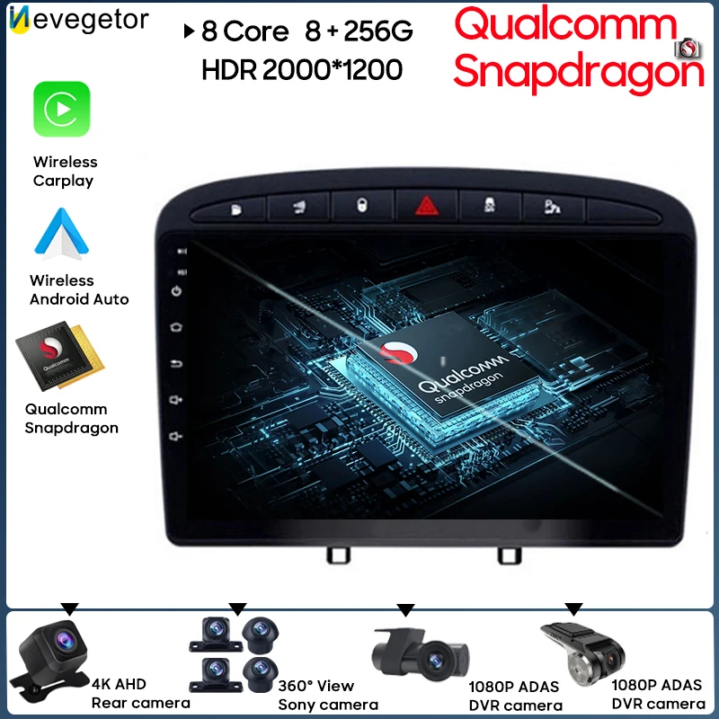 

For Peugeot 408 For Peugeot 308 308SW Car Multimedia Player Touch Screen No 2din DVD Wireless Android Auto Bluetooth Mirror Link