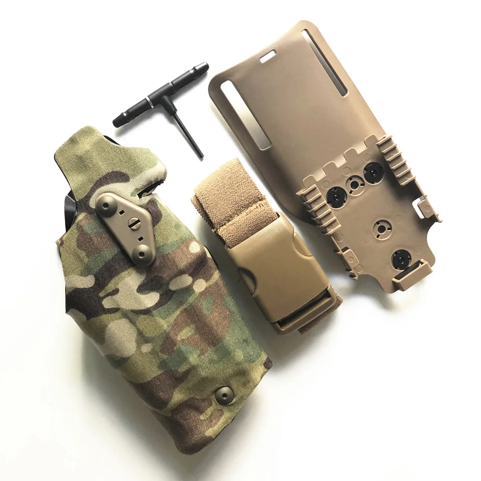 

TMC3029 страйкбольный Тактический Glock17/18/19 X300 пояс кобура адаптер для ног быстросъемный кобура Набор