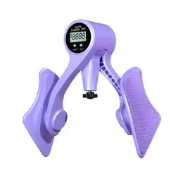 Digital Counter Hip and Thigh Fitness Trainer with Adjustable Resistance (Purple)