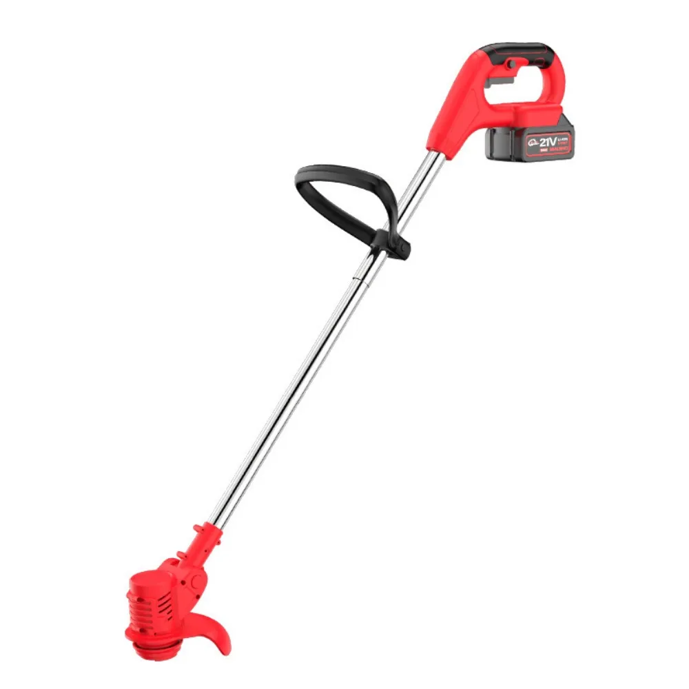 Lithium Battery Electric String Trimmer Foldable Design Self Propelled Portable Lawn Mower Adjustable Height Turn Metal