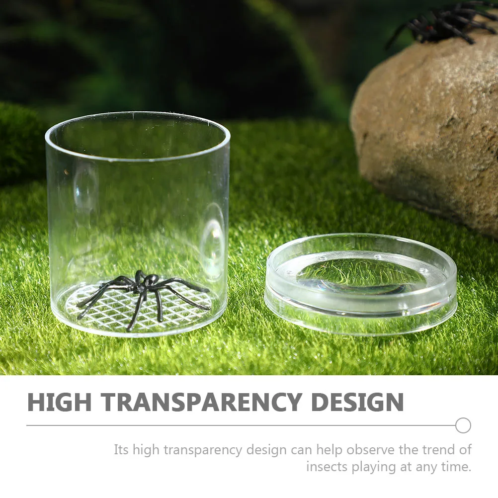 【Limited-time offer】 9 Pcs Insect Observation Cup High Transparency Portable Containers Multi-function Critter Boxes Children Collector Bug Feeding.