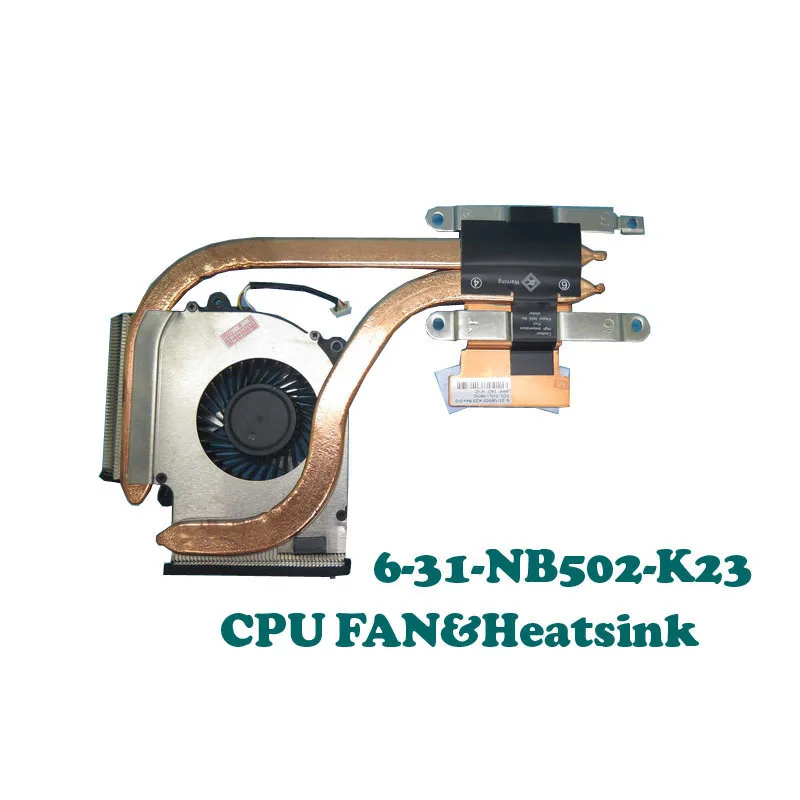 Laptop DFS150705350T FKNC CPU GPU FAN&Heatsink For CLEVO NB50TH NB50TZ NB55TK1 NB60TH 6-31-NB502-K23 DFS150705350T-FKNC 4PIN