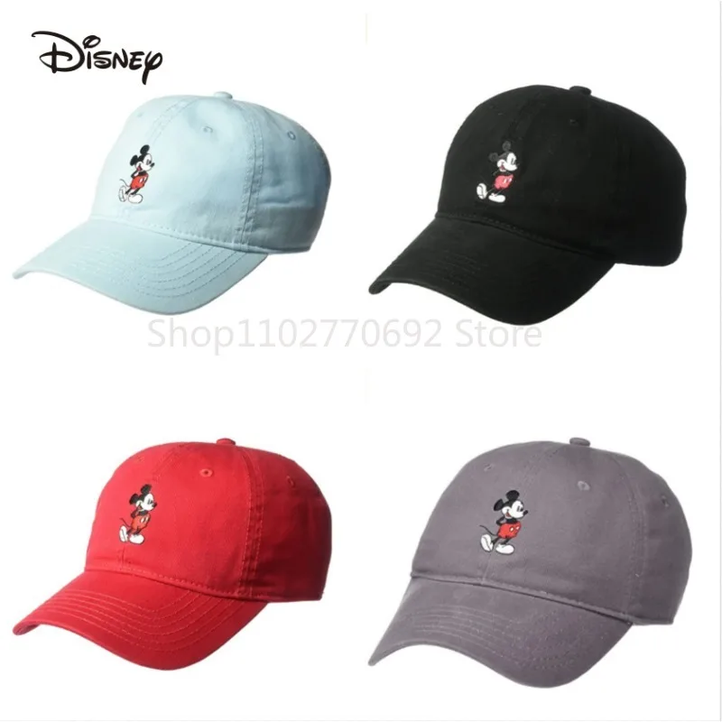 

New Disney Mickey Minnie Anime Men's Caps Male Snapback Cotton Baseball Caps for Women Hip Hop Dad Mesh Hat Summer Hat Gifts