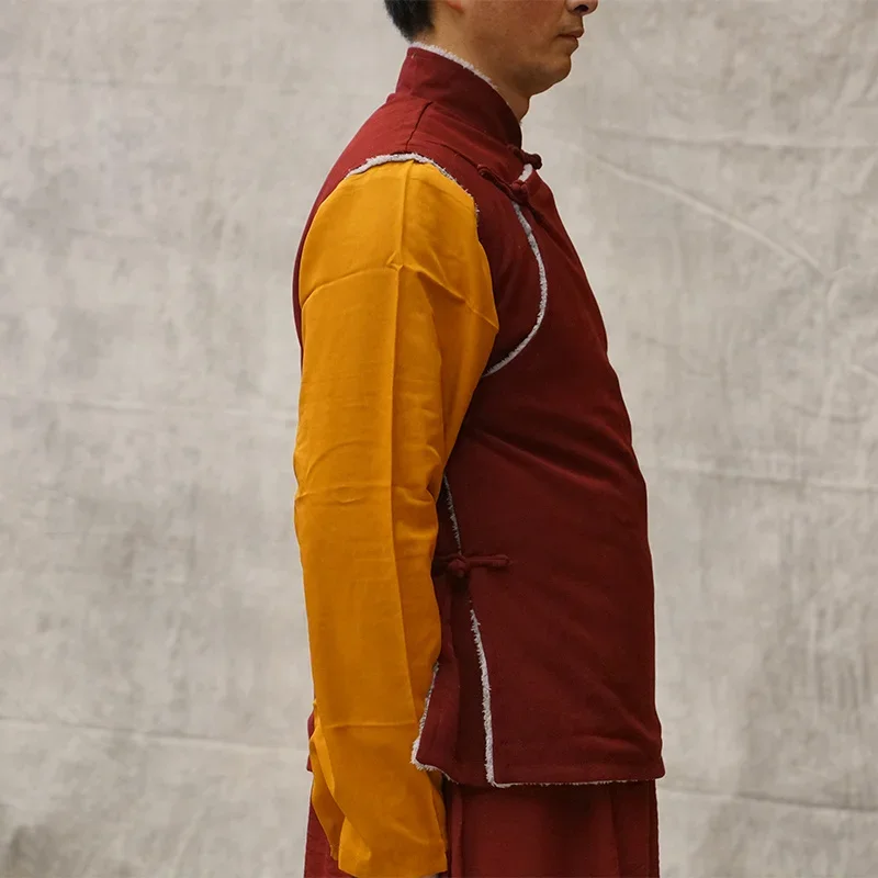 Lama Monk Clothes Winter Plush warm vest Dongbo cotton clothes lama monk clothing