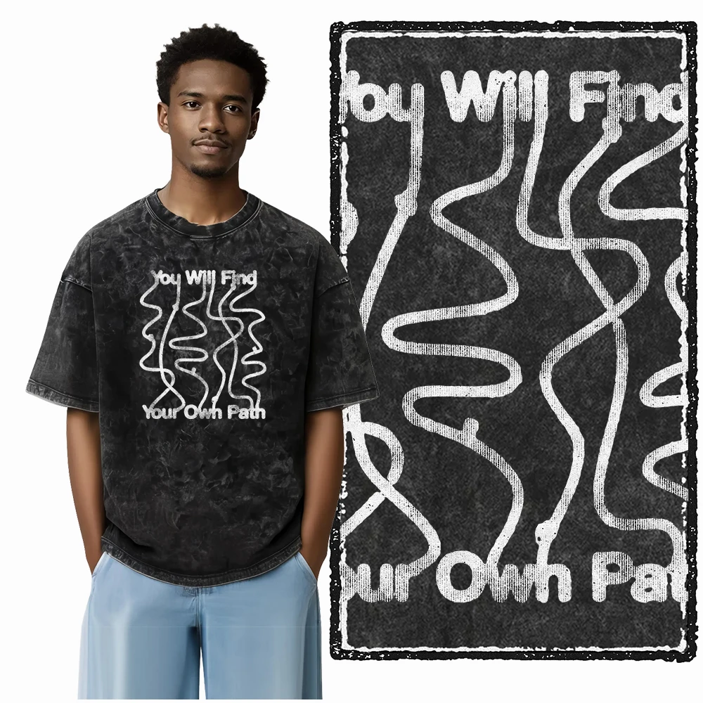ZG2 STREETWEAR THEME Bedruckte Baumwolle Säuregewaschen Exklusive Grafik Unisex T-Shirt Coole Vintage Herren T-Shirts Große Größe T-Shirt für Männer – Detail 19