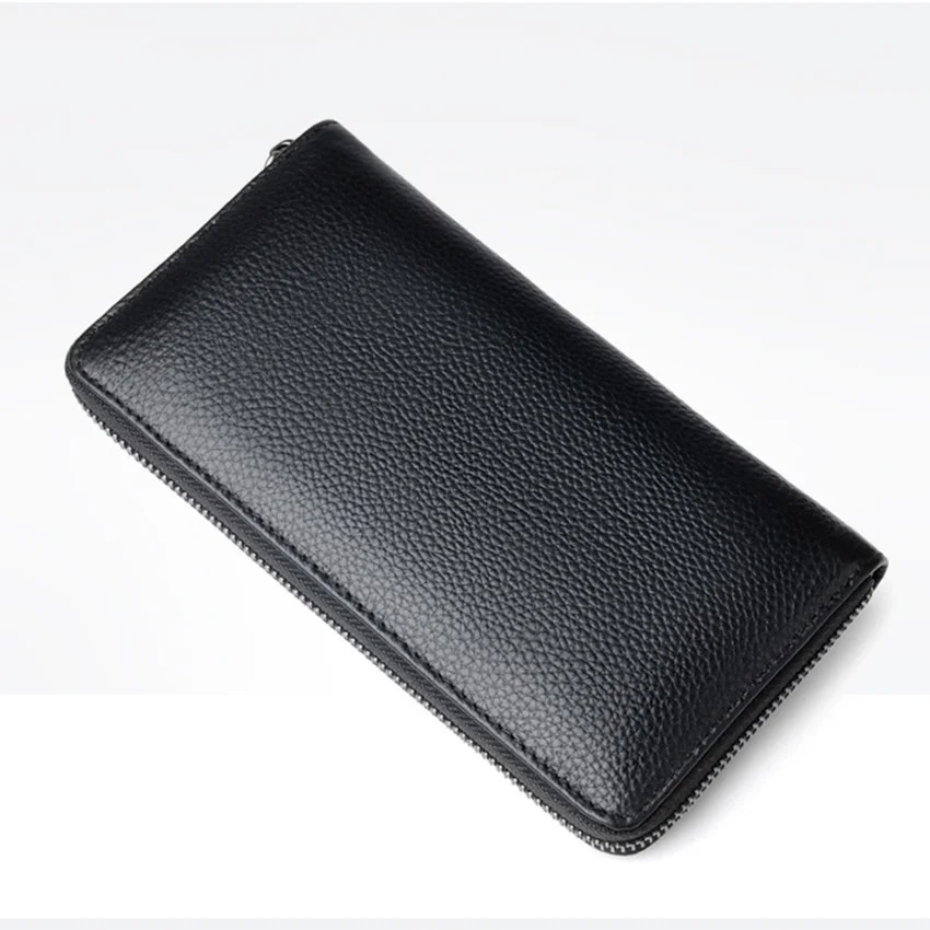 Fashion  Leisure Men s Long Wallet PU Leather Clutch Wallet Zipper Wallet Business Multifunctional Clutch Handbag