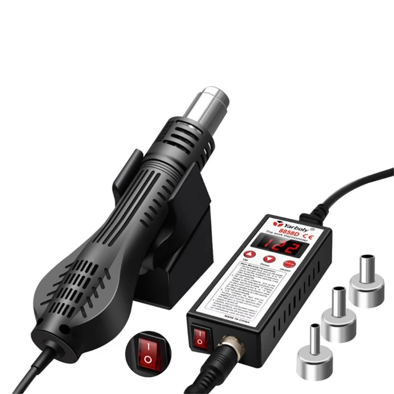 G6DA Hot Air Rework Soldering Station With Heat Guns Set Temperature LED Screen Display For Electronics Repair Accessories 3