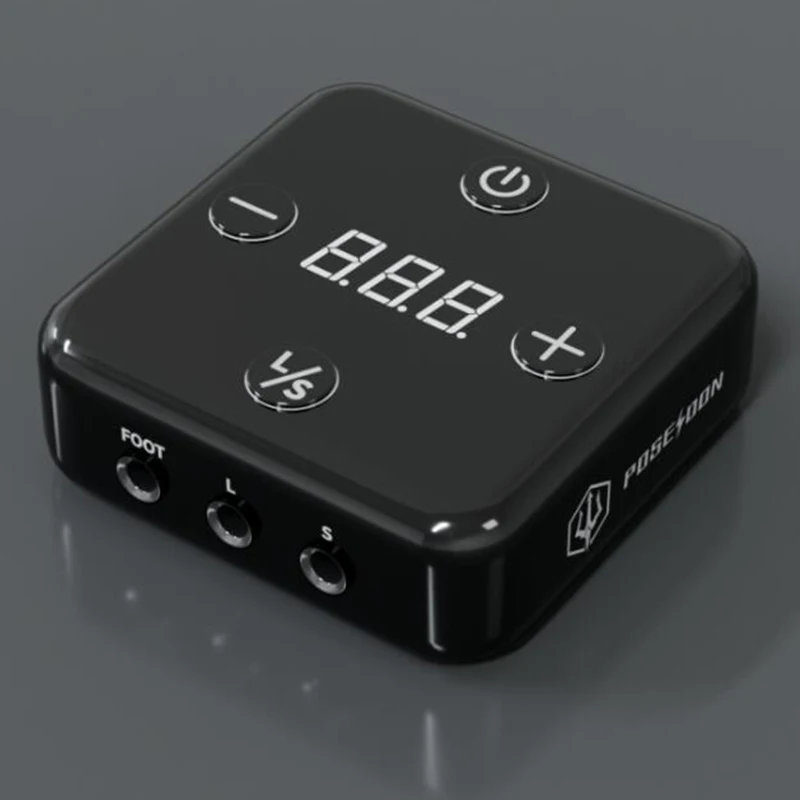 POSEIDON alimentation de tatouage alimentation de tatouage de haute qualité pour Machine à tatouer alimentation de tatouage haute puissance filaire noire