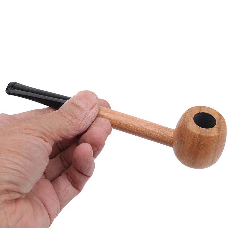 Wooden Smoking Tobacco Pipe Retro Straight Tobacco Filter Pipe Wood Smoking Wooden Gift smoking accessories,tobacco pipe,tobacco smoking accessories,smoking pipe