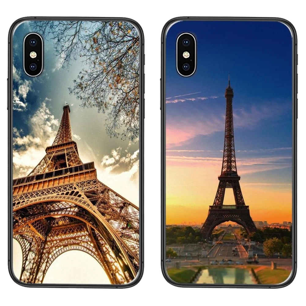 Best Price For Huawei Nova 8 se pro y5 y9 Mate 20 30 10 40 Lite Pro plus Love Paris Eiffel Tower Black Funda Silicone Cover |