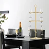 Cocktail Tree Stand Wine Glass Flight Tasting Display For Drinks 3 Tier - 12 Holders For Champagne Cocktails Martini Cocktail 4