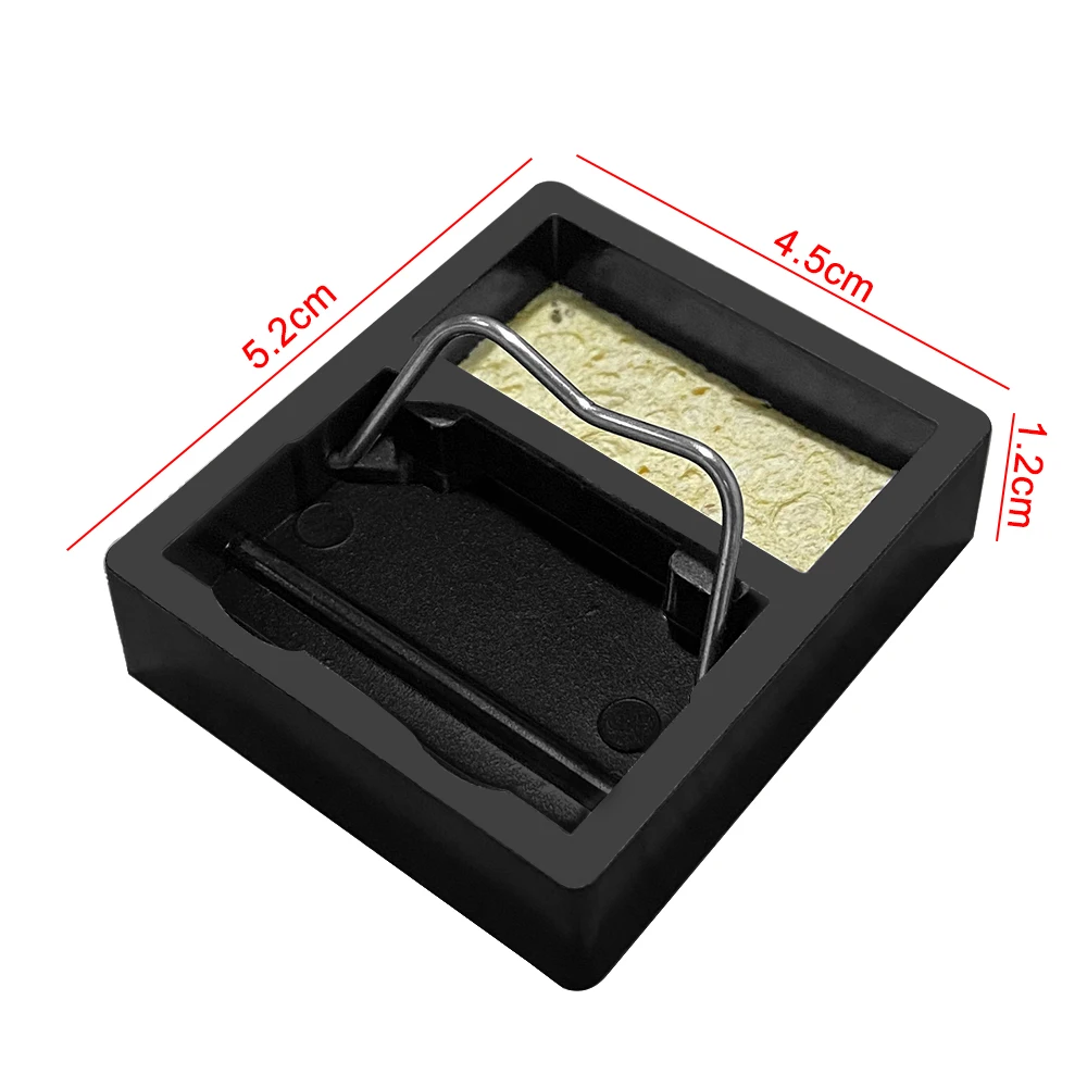 High-Temperature Resistant Soldering Iron Stand Holder with Cleaning Sponge Pads Welding Accessory tool