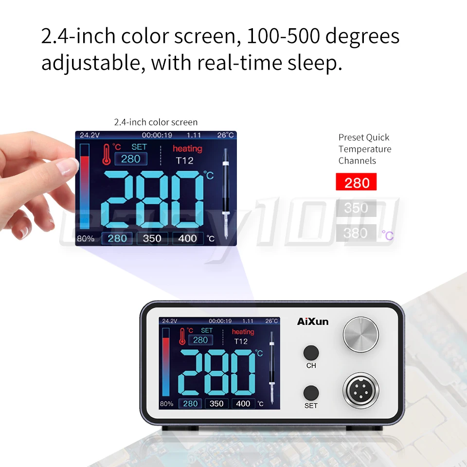 JCID Aixun T3A T3B intelligent Welding Station With Soldering Iron T115 T245 T210 Handle Welding Tips For Phone BGA Repair Tools 4