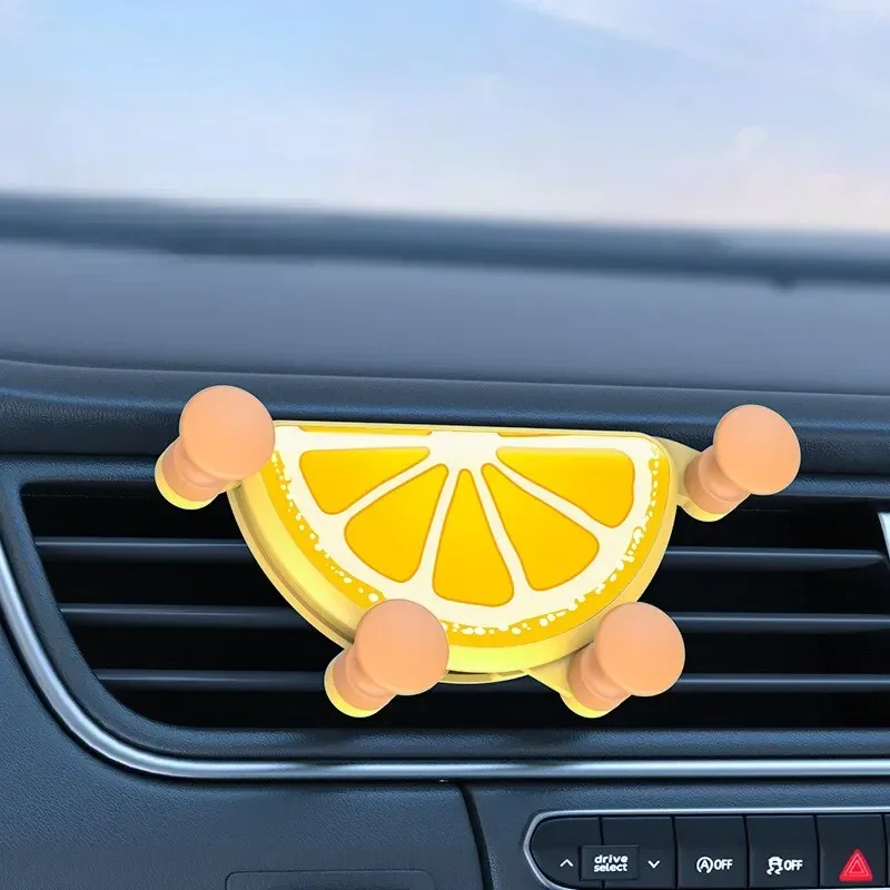 Cartoon Universal Gravity Car Phone Holder Air Vent Clip Mount Auto GPS Stand Compatible with iPhone Xiaomi And Smartphones