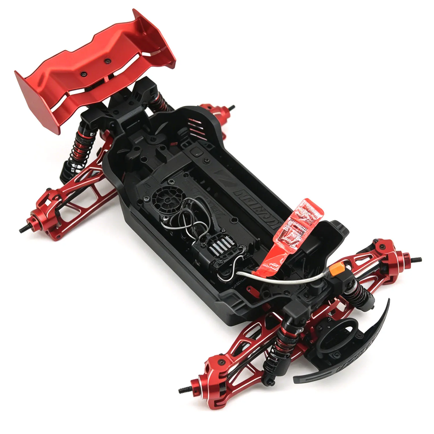 Алюминиевое антикрыло ARRMA 1/16 Mini Kraton 3S - Тюнинговая деталь RC Синий/Красный