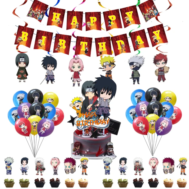 Desenhos animados naruto balões anime uzumaki naruto uchiha itachi hatake  kakashi menino decoração da festa de aniversário do bebê chuveiro de hélio  globos - AliExpress